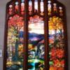 Tiffany stained glass panels at the Met